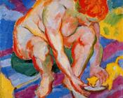 弗朗茨 马克 : Nude with Cat